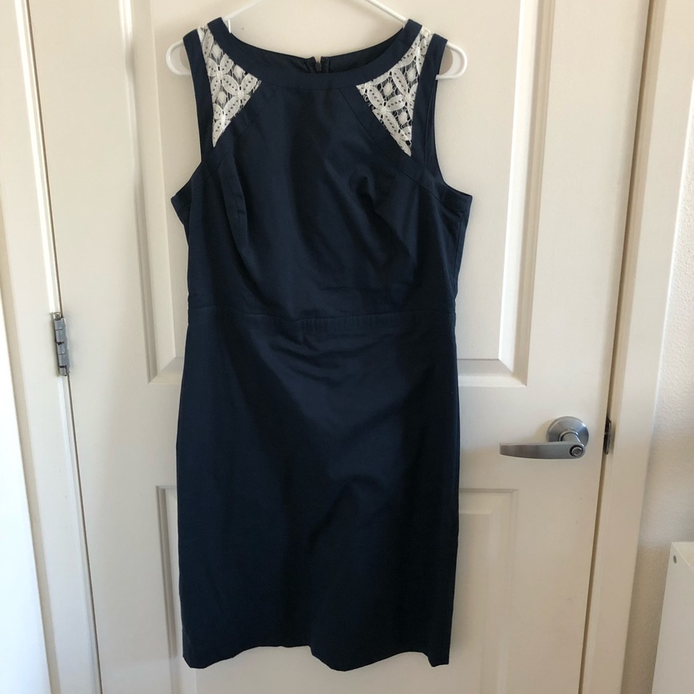 Blue Ann Taylor sheath dress